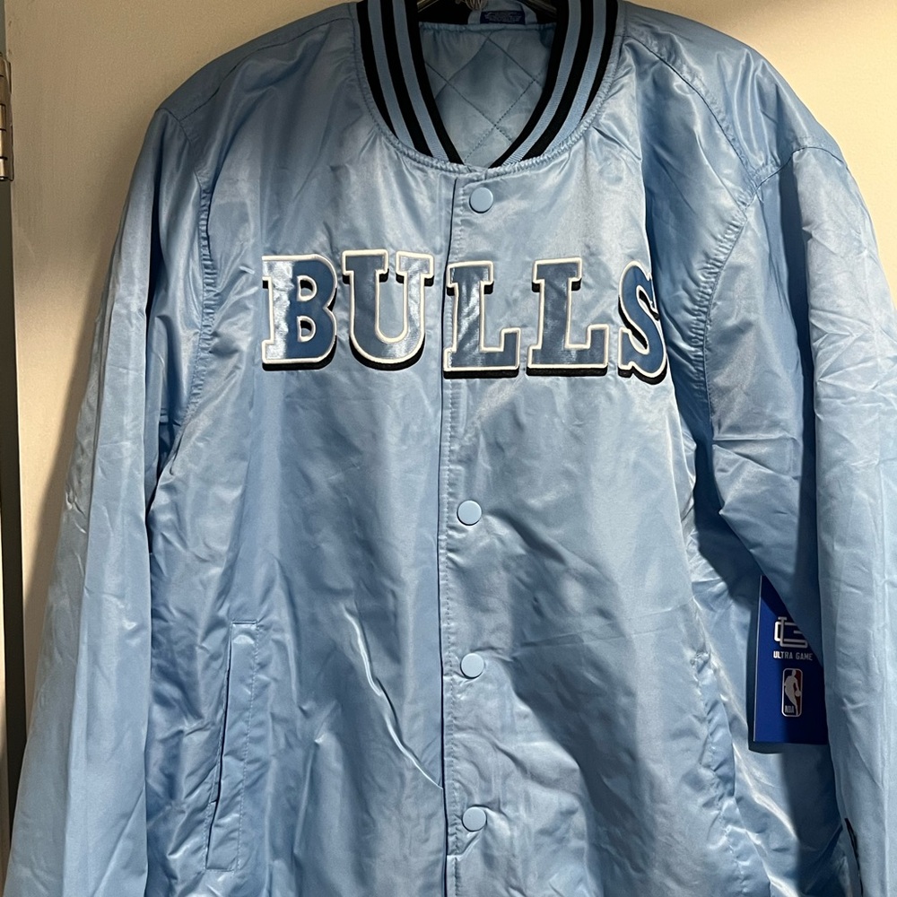 Chicago Bulls Light Blue Ultra Game Jacket XL